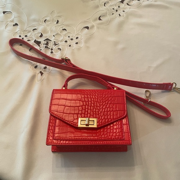 PrettyLittleThing Bags Croc Imitation Red Bag Poshmark